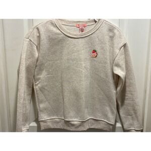 Lucky Girl Girl Oatmeal Strawberry Cake Sweatshirt Too Sweet For You Large 14/16